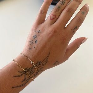 Mejuri Diamond Letter “A” bracelet